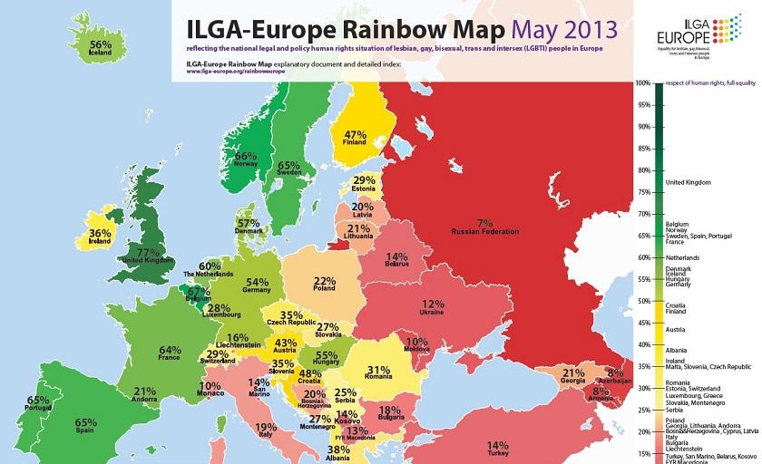Carte des minorités ILGA