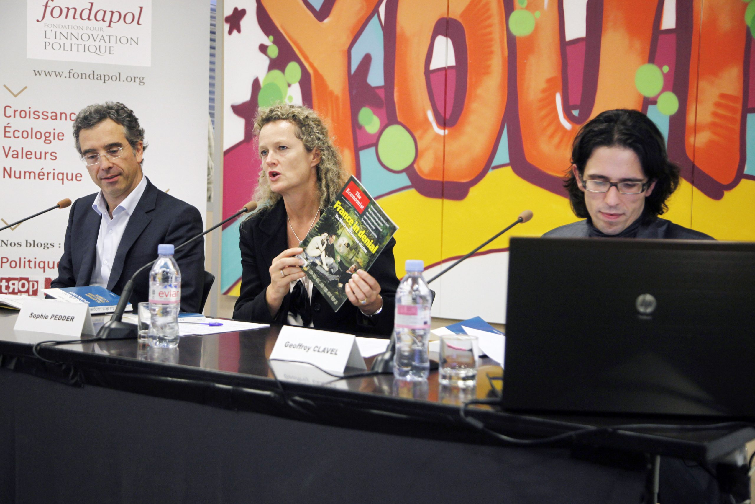 Dominique Reynié, Sophie Pedder (The Economist), Geoffroy Clavel (Huffington Post)