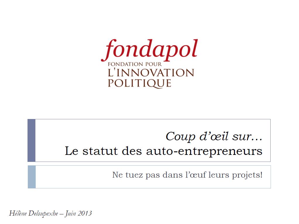 coup d'oeil autoentrepreneur
