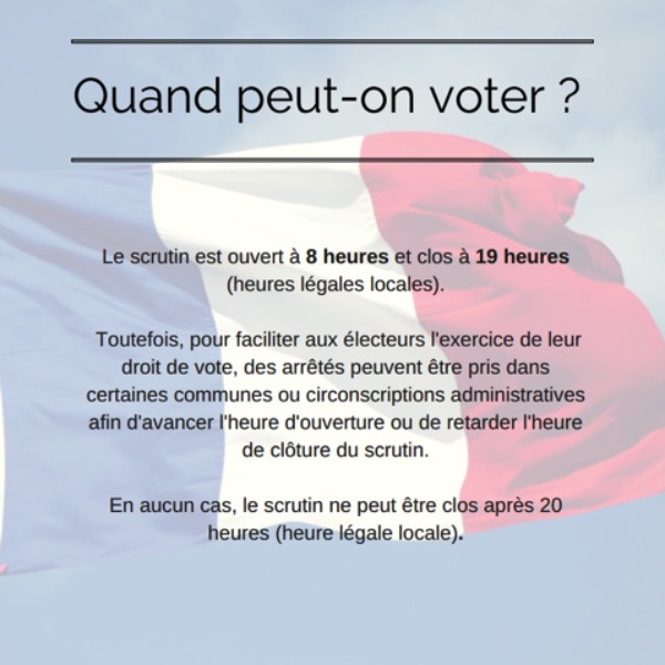 Quand peut-on voter?