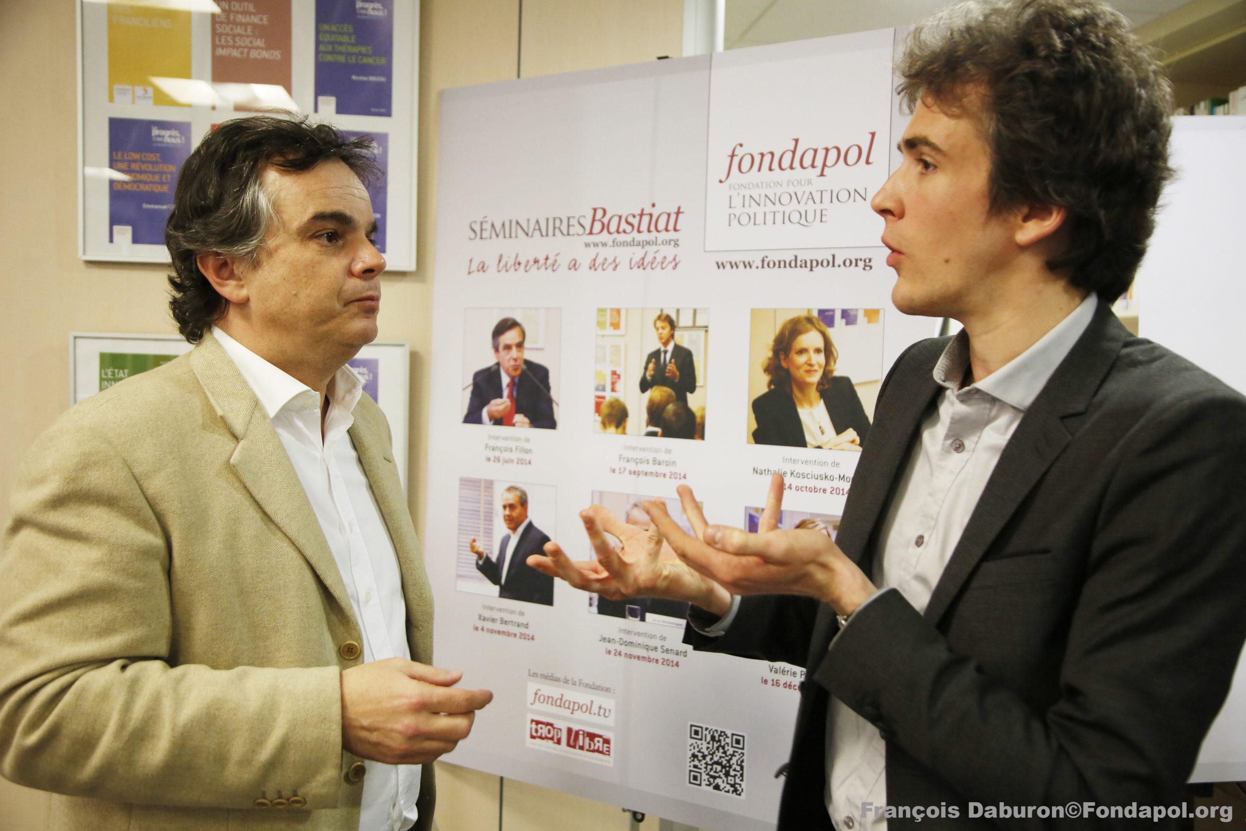 Venue de Alexandre Jardin- reunion travail seminaire Bastiat - Fondapol (88)